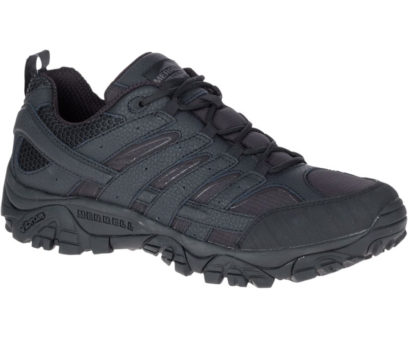 Buty Merrell Moab 2 Tactical Wide Width - Buty Robocze Męskie Merrell - Czarne [KPHUZ-4703]